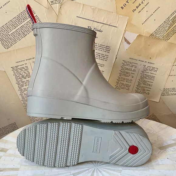 Free People Hunter Play Short Nebula Wellies Boot Matte Zinc Gray - Picture 6 of 8